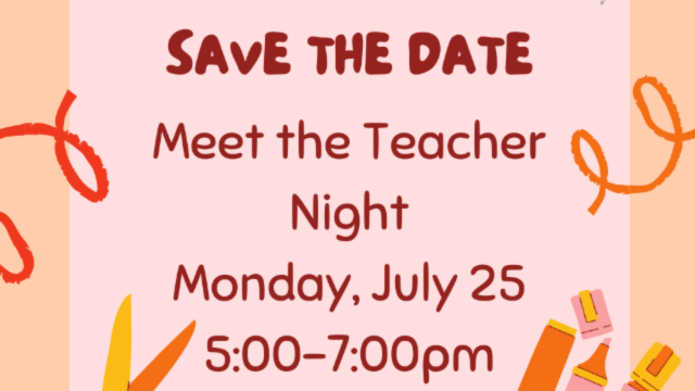 Meet the teacher night graphic