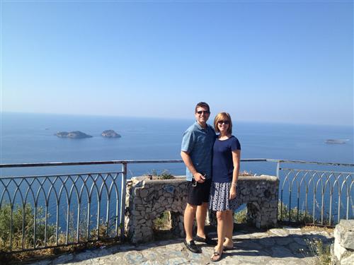 Mrs. Hunter vacationing in Italy